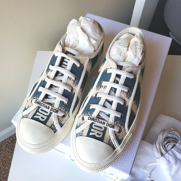 Dior | Shoes | Christian Dior Cotton Dstripes Walkndior Low